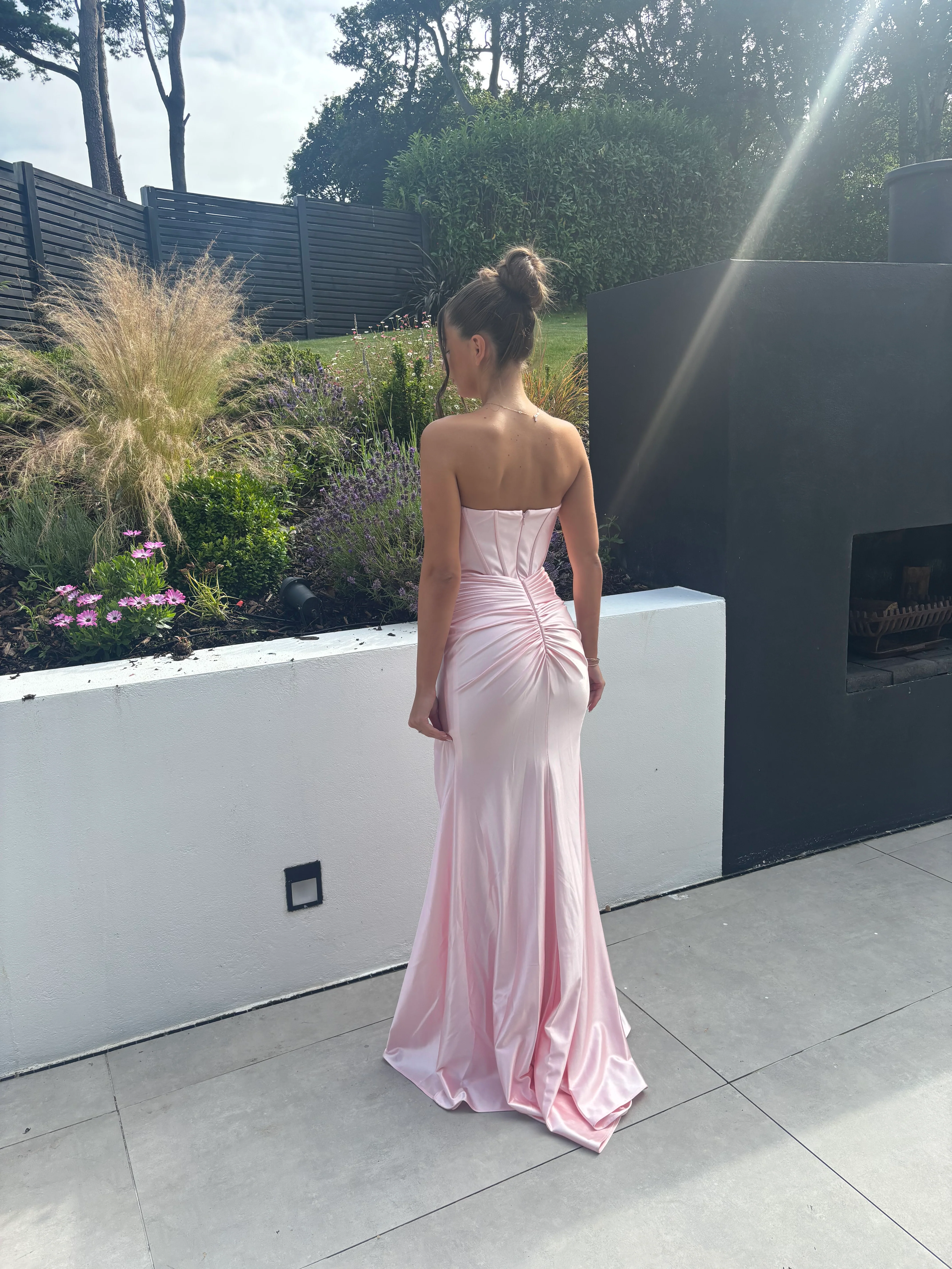 BLUE  FITTED DEBS DRESS - Image 2