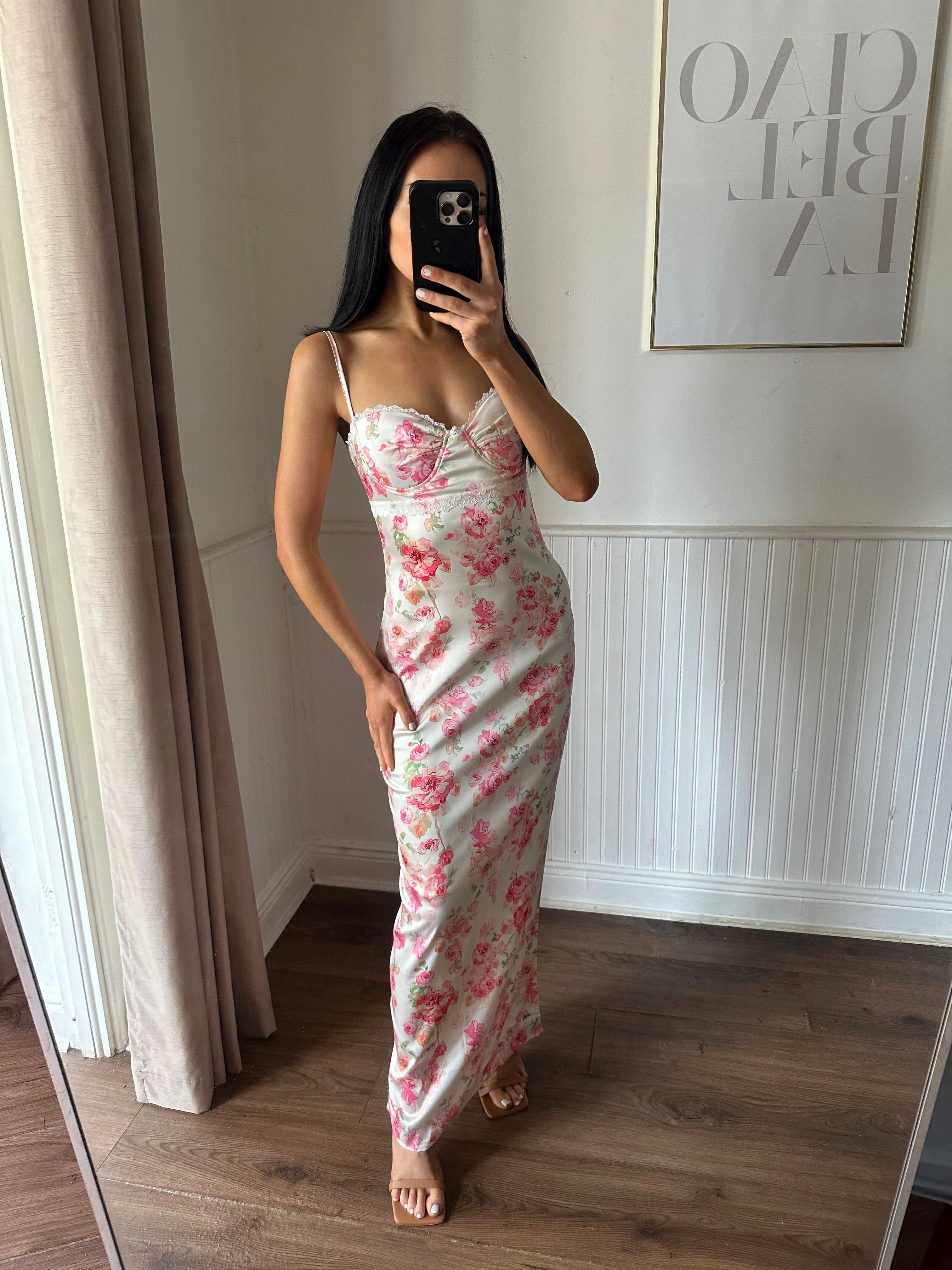 FLORAL MIDI DRESS - Image 4