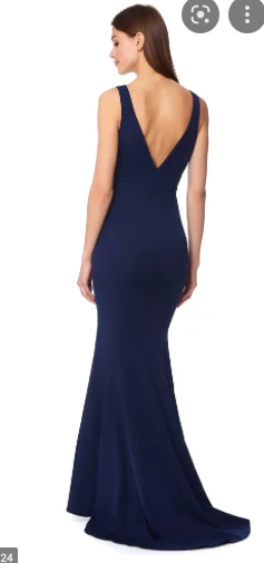 FREIDA GOWN NAVY - Image 2