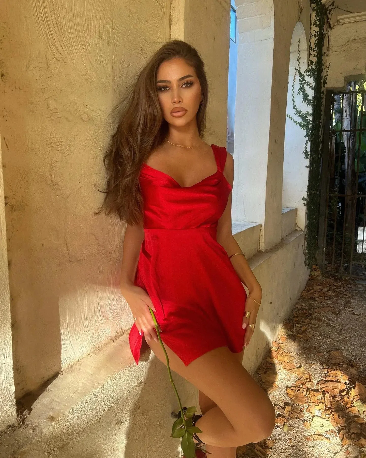 KIMMY MINI DRESS RED - Image 4