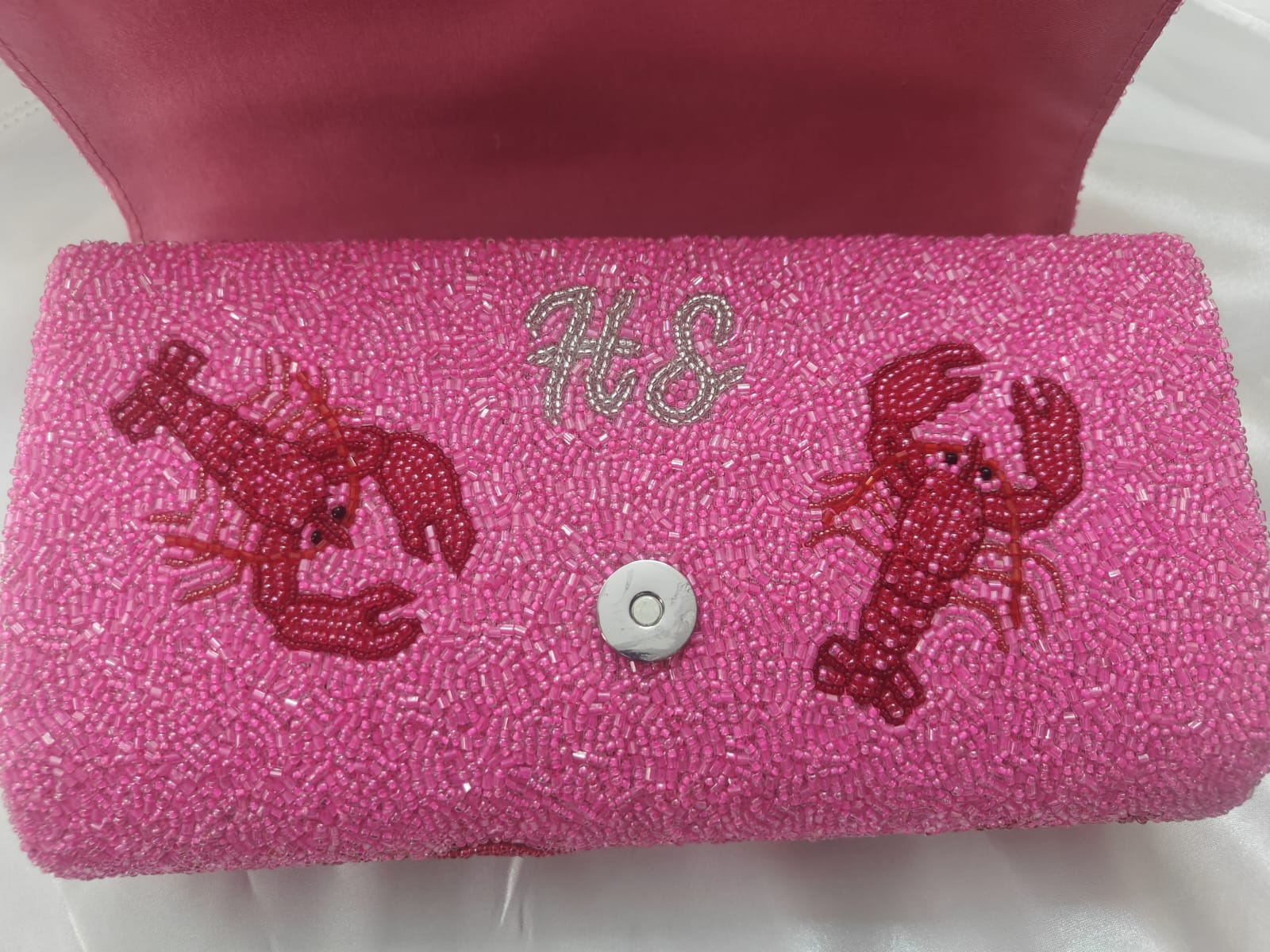 LOBSTER BAG WHITE AND GOLD - Image 4