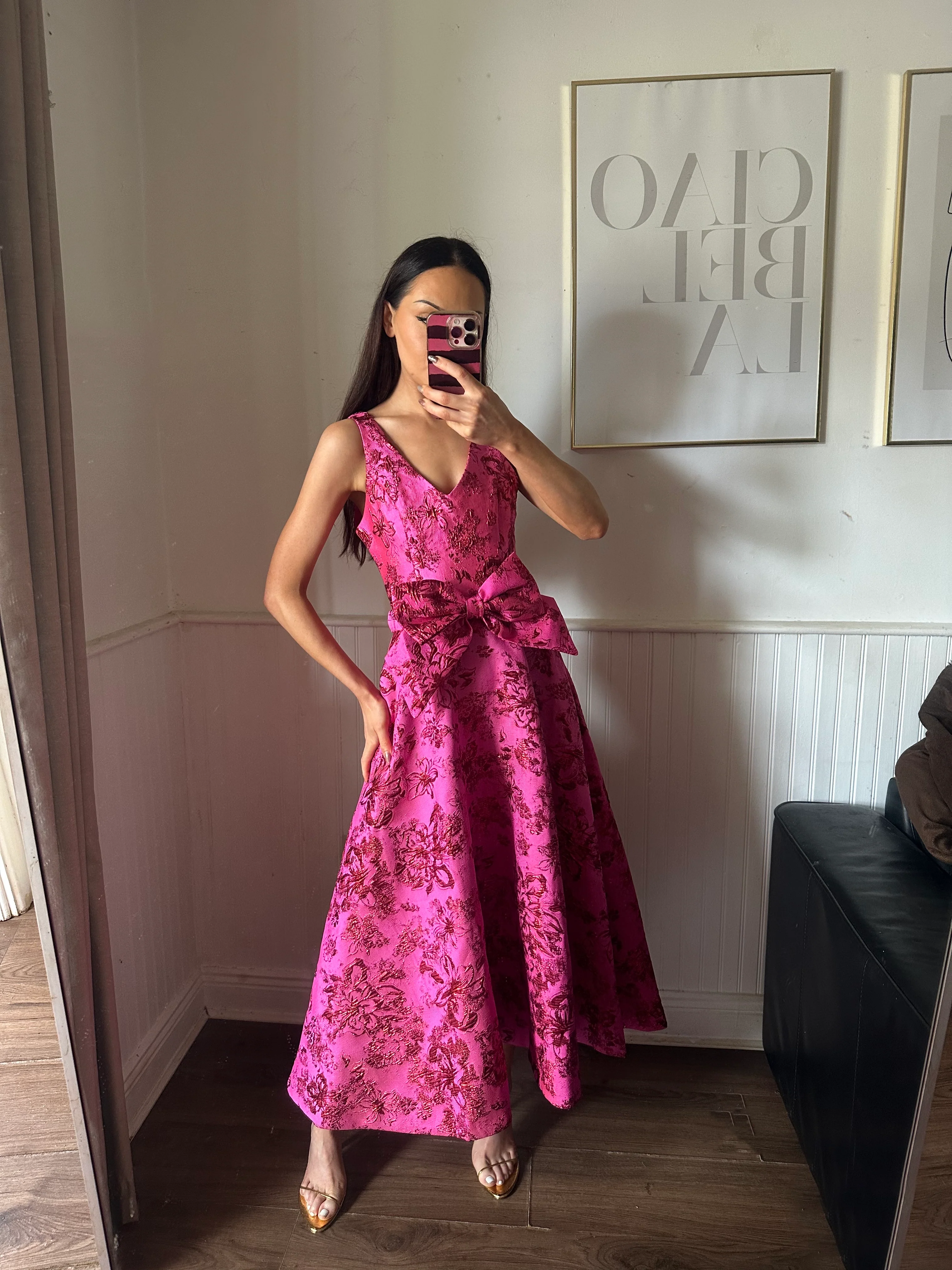 LULA DRESS PINK AND RED FLORAL - Image 2