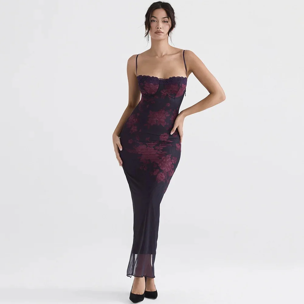 NAVY FLORAL PRINT MIDI - Image 2